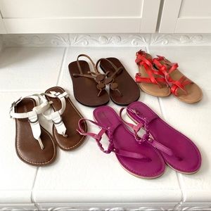 Colorful Sandal Bundle of Four 8.5 - 9